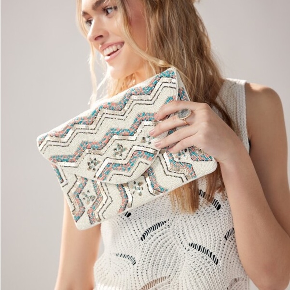 Francescas Beaded Clutch